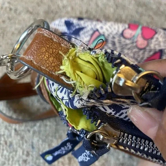 Lily Bloom Purse Crossbody Bag Night Flight Butterfly Zipper Multiple Pockets - Picture 10 of 10